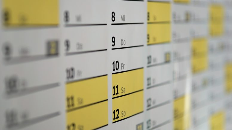 Wandkalender Termine