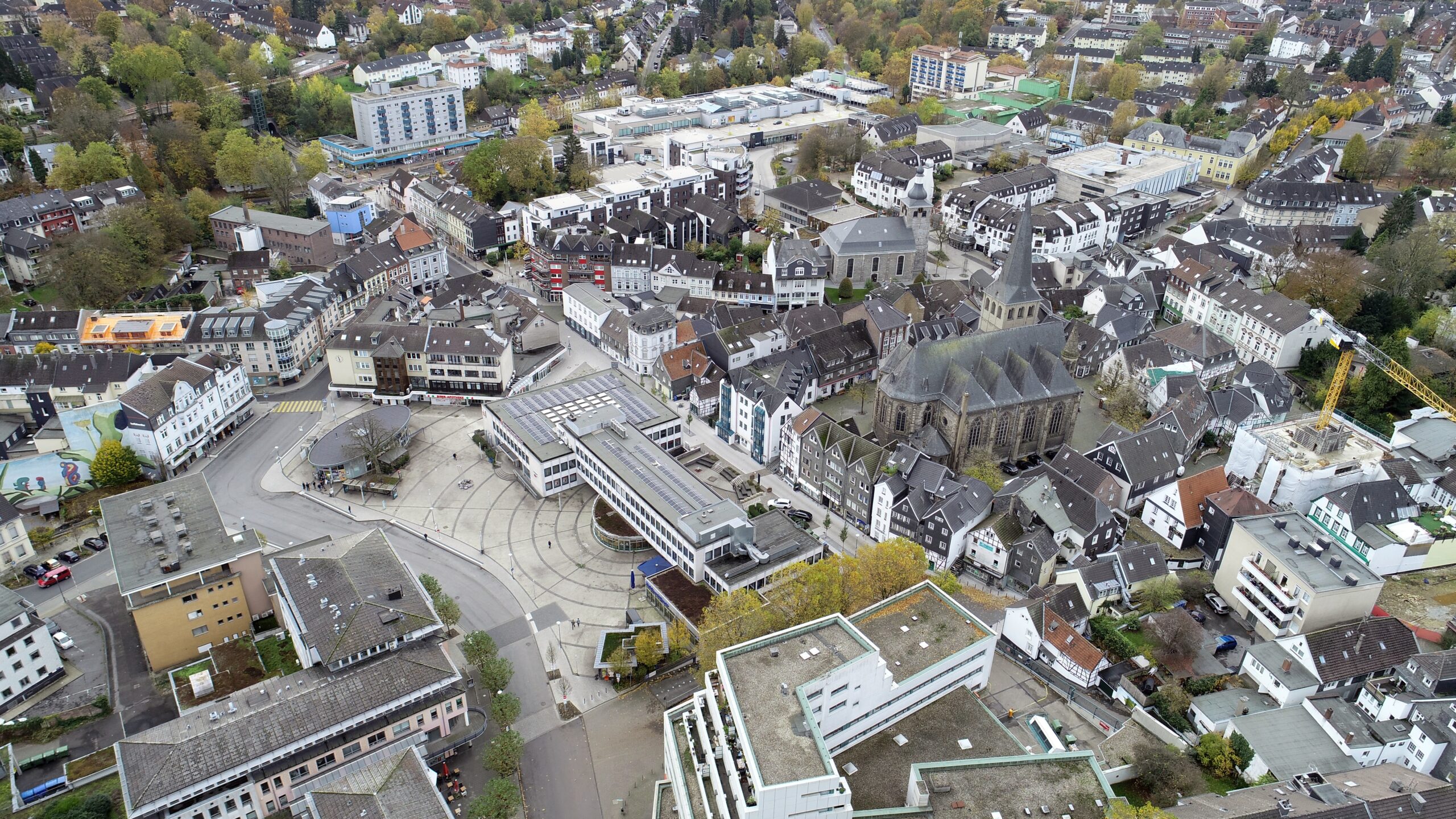 Jubiläumsplatz in Mettmann (Luftaufnahme)