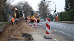 Baustelle Peckhauser / Spessartstraße