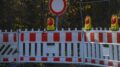Straßenabsperrung