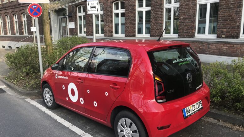 VW up! des Car-Sharing-Unternehmens Greenwheels