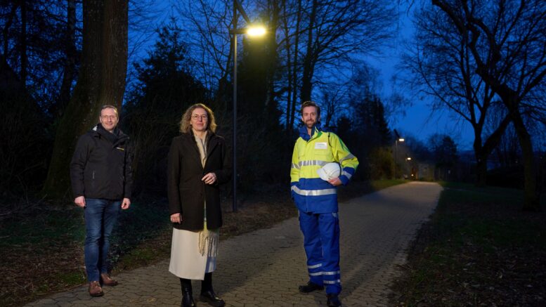 Der Wandersweg ist jetzt beleuchtet