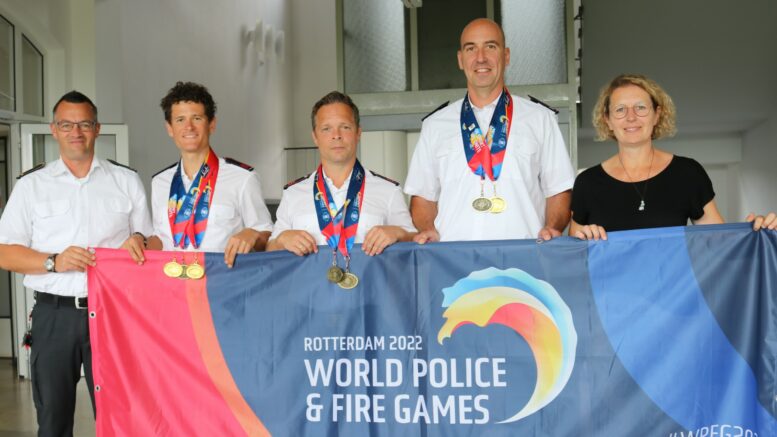 Bürgermeisterin empfangt sportlich erfolgreiche Feuerwehrleute