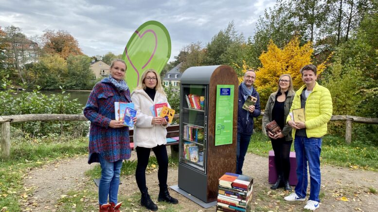 Neuer Bücherschrank am Goldberger Teich