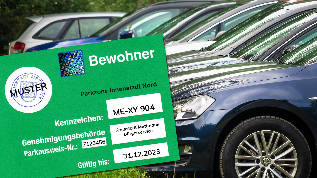 Parkausweis und Behindertenparkplatz