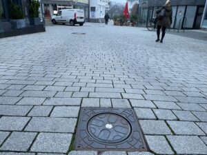 Poller in der Freiheitstraße