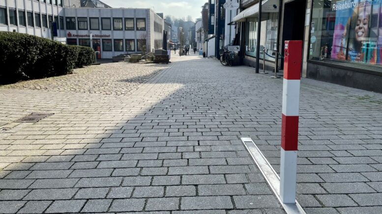 Klapppoller in der Mühlenstraße