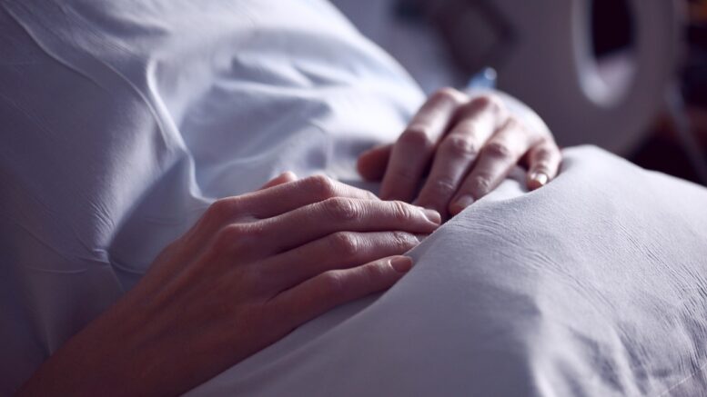 Patient im Bett