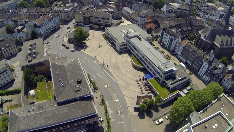 Luftbild vom Jubiläumsplatz