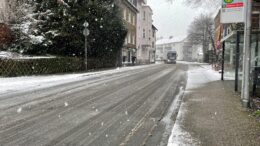 Schnee auf der Neanderstraße (Januar 2025)