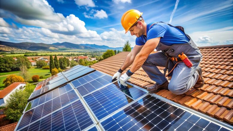 PV-Anlage auf Einfamilienhaus
