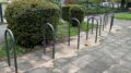 Neue Anlehnbügel für Fahrräder an der Spessartstraße