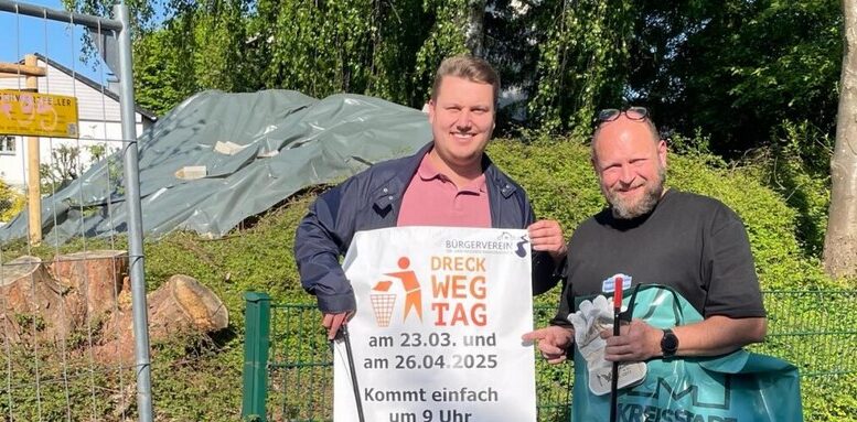 Bürgerverein Obschwarzbach beteiligt sich an den Dreck-weg-Wochen