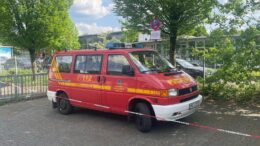 Ein Mannschaftstransporter der Feuerwehr