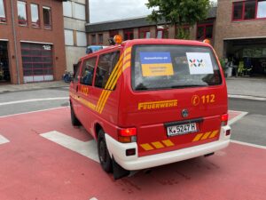 Fahrzeugspende der Feuerwehr für die Ukraine