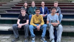 Bürgermeister Bär mit dem Jugendrat