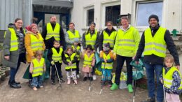 Die fleißen Helfer der Kita Rheinstraße (Foto: Stadt Mettmann)