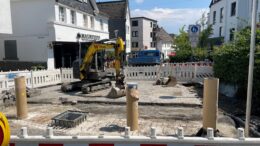 Baustelle Poller-Anlage Freiheitstraße