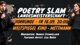 Plakat Poetry Slam Landesmeisterschaft NRW Vorrunde